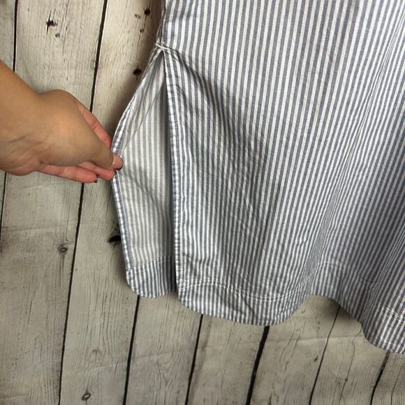 Old Navy Navy Cut Out MIDI Shirt Dress Medium - Picture 6 of 13